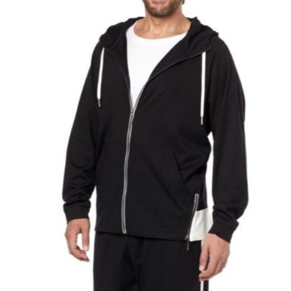 Wynne Men's Elevated Zip-Up Hooded Jacket 789-415 Black 2XL